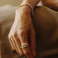 Silver Twist Round Ring