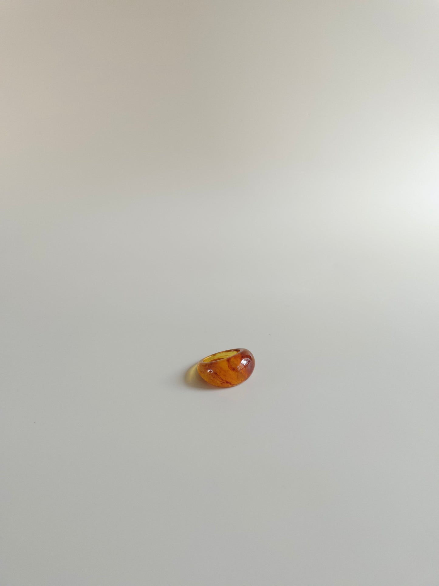 Amber Ice Ring