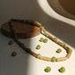 Peanut Butter and Pea Necklace