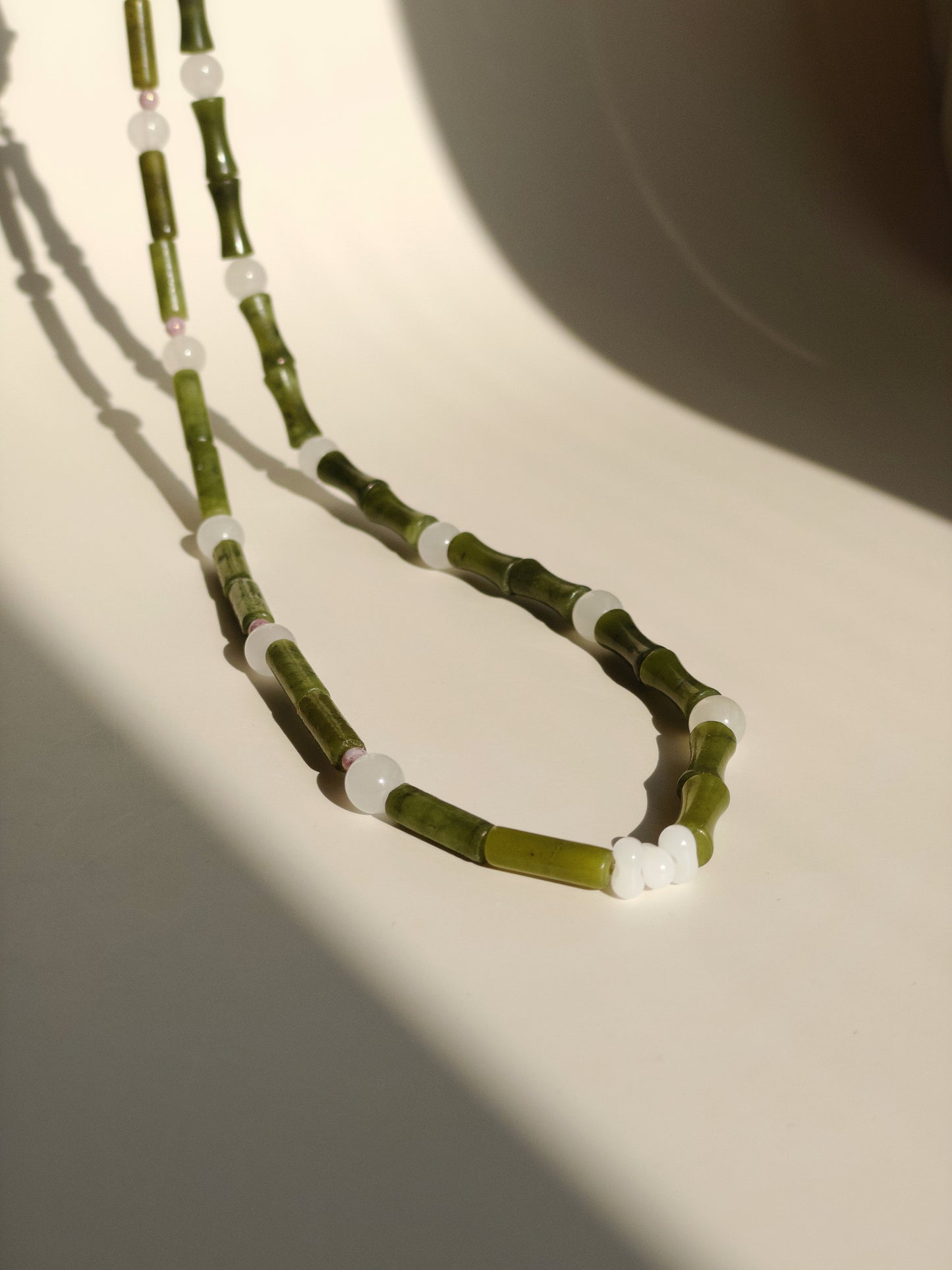 Dew Drop on Bamboo Necklace