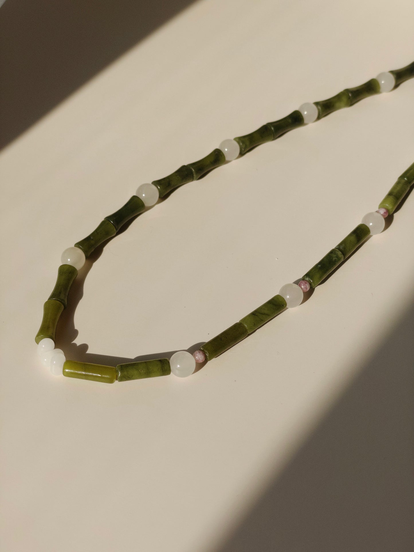 Dew Drop on Bamboo Necklace